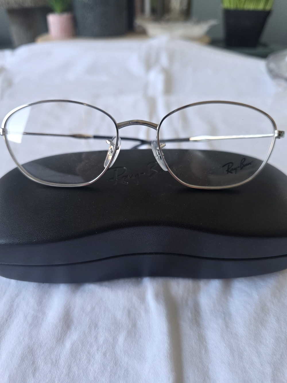 Ray-Ban Silver RB 3749V 2501 Oval Eyeglass Frames 55/18/145  (Unisex)